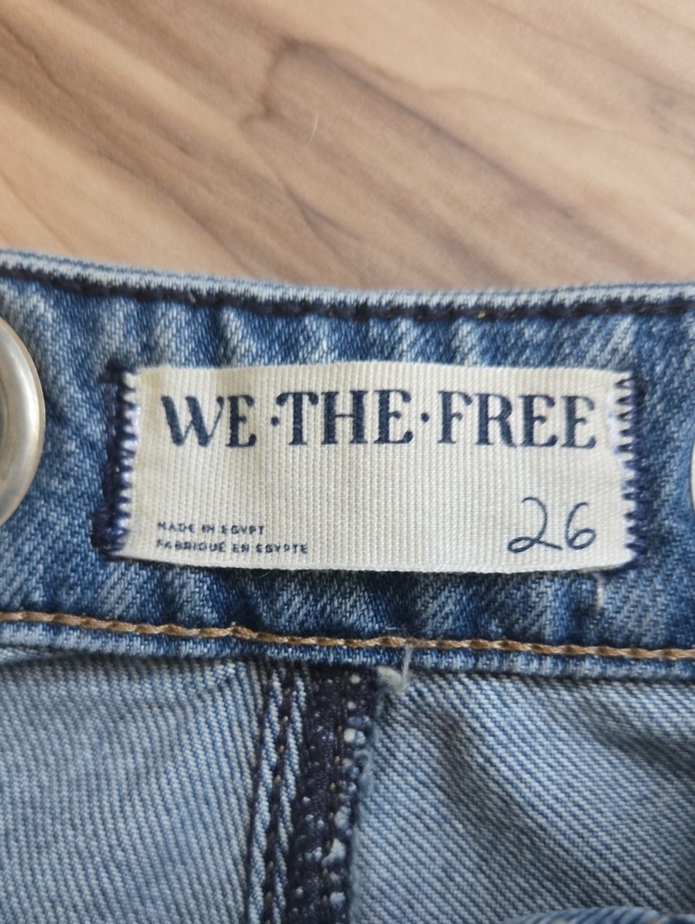 We The Free Moxie Low Slung Pull On Barrel Jeans, Size 26 - Picture 2 of 4